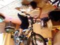 crazy boy on bmx stuck to the sealing 2