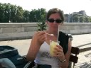 Day 3:  Sipping slushies by the river