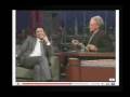 James Franco and David Letterman Kiss