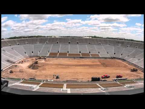 notre - Watch the transformation of the Notre Dame Stadium playing surface from graduation through July 30, 2014 - completed and ready for the 2014 football season.