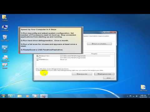 how to speed up my laptop windows 7