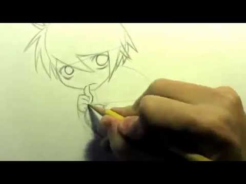how to draw l'from death note chibi