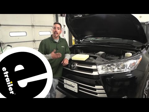 etrailer  2019 toyota highlander ptc custom fit engine air filter complete installation
