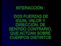 Din�mica de Newton. INTERACCI�N