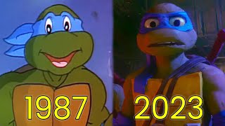 Evolution of Leonardo in TMNT Movies & TV (198