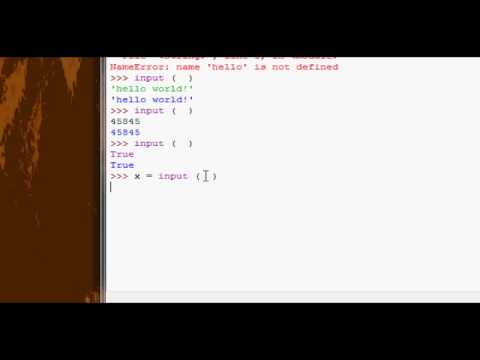 how to provide input in python