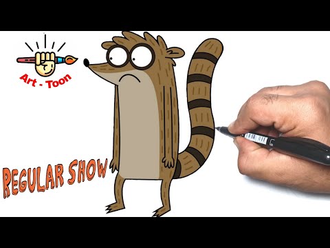 video-linktoworks-how to draw rigby from regular show step by step easy