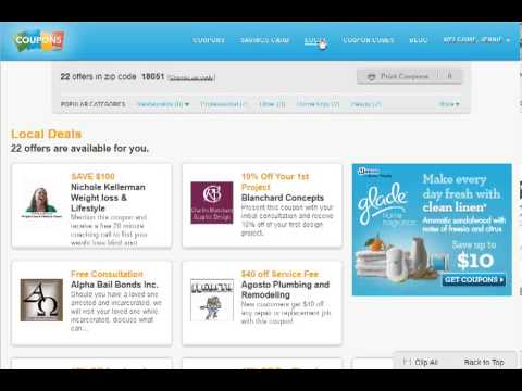 how to change zip code on coupons.com