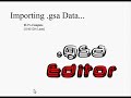 .gsa Editor