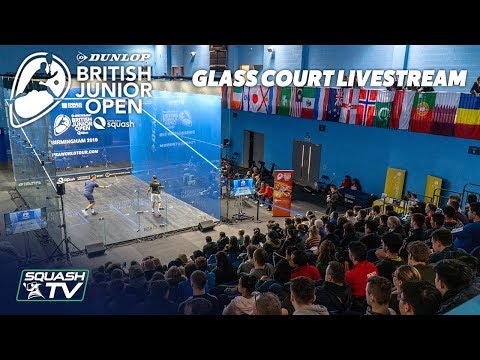 Squash: Dunlop British Junior Open 2019 - Glass Court Livestream - Finals Day