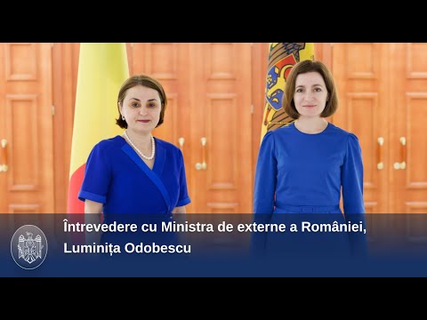 Глава государства провела беседу с министром иностранных дел Румынии Луминицей  Одобеску