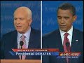 9/26/08 Pres. Debate: Obama Calls McCain Out for Voting with Bush 90% of the Time 9/26/08 Pres. Debate: Obama Calls McCain Out for Voting with Bush 90% of the Time