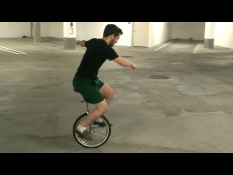 Riding a Unicycle... And Failing, Too