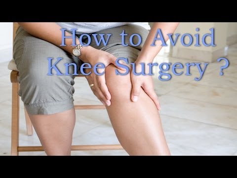 how to avoid knee surgery