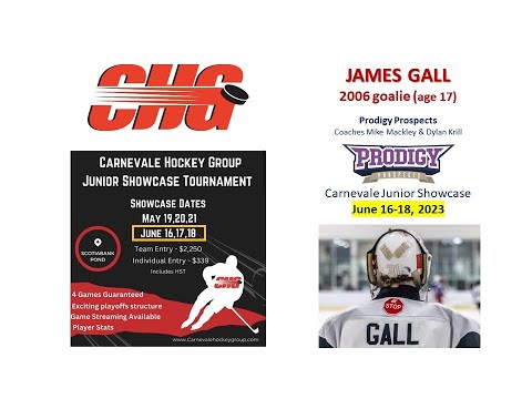 2023 Carnevale Junior Showcase Jun 16-18, 2023 Highlights - James Gall (2006 goalie)