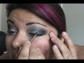 Sexy Silver, Grey & Black Smokey Eye Look eyeshadow