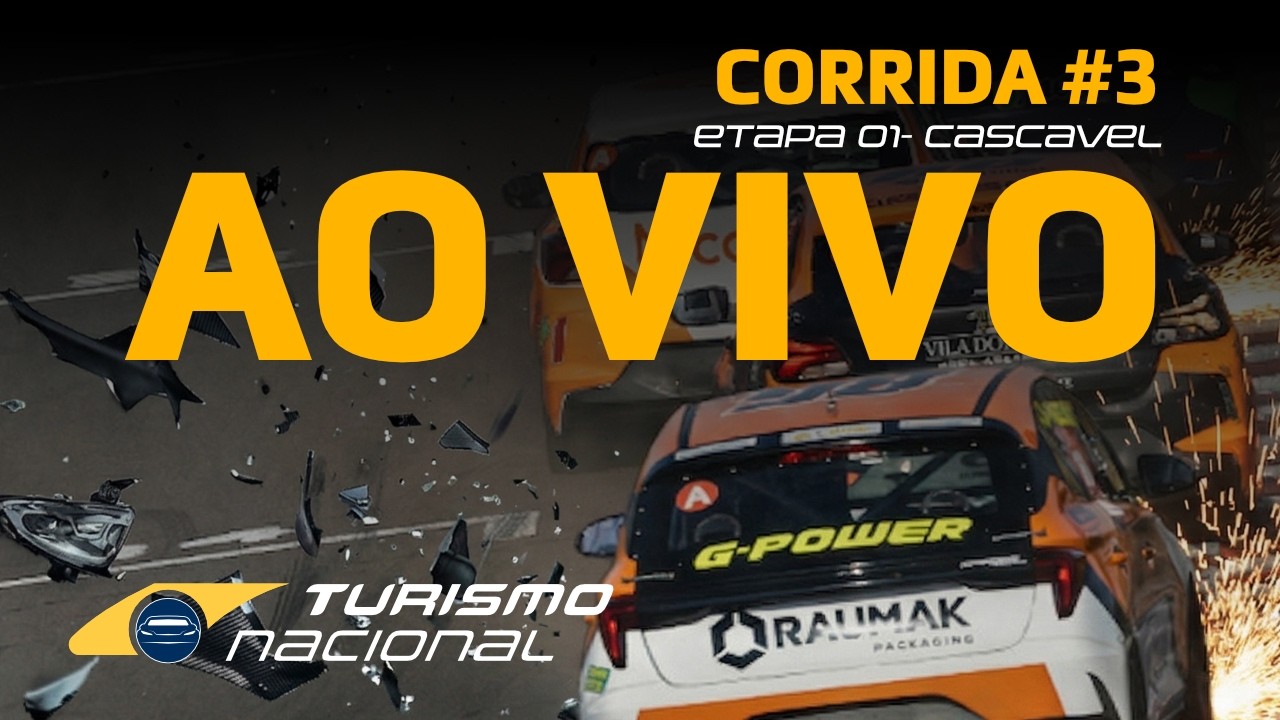 TURISMO NACIONAL 2026 | AO VIVO | 1ª ETAPA - CORRIDA 3 | CASCAVEL, PR