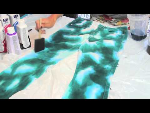 how to dye jeans