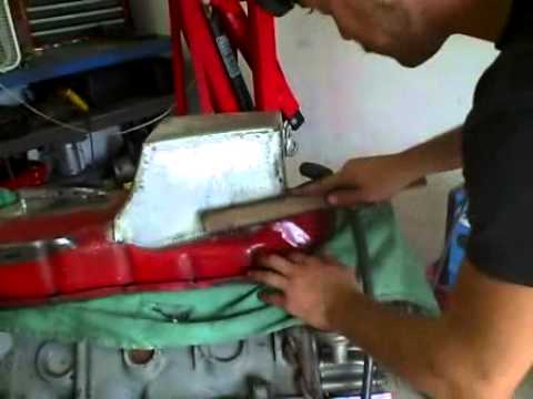 how to tap b series oil pan