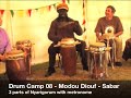 project 120 #7

sabar - the fantastic senegalese master sabar player and griot, modou diouf 


modou had just finished his class when we met up and he kindly agreed to put down a three part rhythm -- all to click. 

it's a senegalese rhythm called something like' nyarigorum'.

i'd lost the headphones by this time and he had to play along to the metronome clicktrack out loud. the beeps are very audible - sorry. next time i'll do a better job...

i never thought he'd be able to do it. i didn't tell him what metronome beep the 1 was on...

how cool is modou?! he as chummy as heck and an amazing drummer! a lovely man.

thanks to all who contributed.

hope you like

gary

sabar - modou diouf
gazing with awe - luce engel / kit / jane walters / nikki / lesley / rose / chandra / julie

http://www.musicworldwide.org
http://www.drummer.co.uk