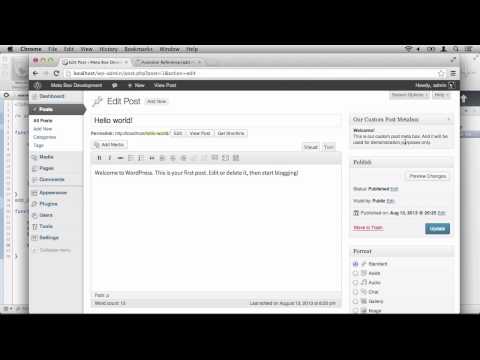 how to add meta box in wordpress