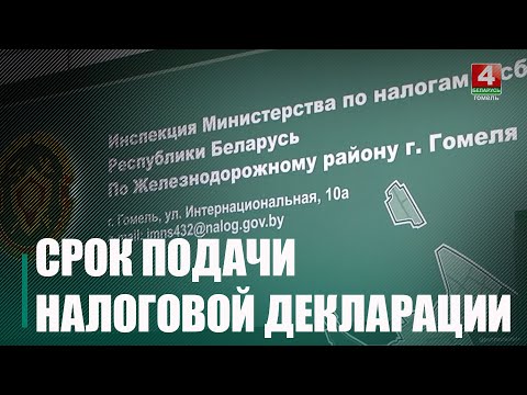 Падатковая інспекцыя нагадала пра тэрміны падачы дэкларацыі видео