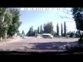Video: Van Hit By Bus Gets Tipped On Two Wheels