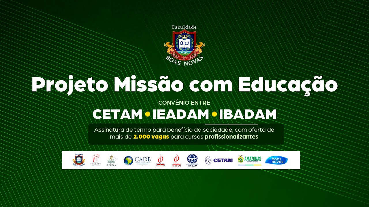 Assinatura de Termo de Parceria IEADAM/ IBADAM/ CETAM/ FBNOVAS