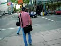 Walking on Robson St in Vancouver, BC