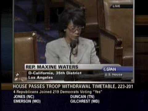 Rep. Waters: Section 8 Voucher ...