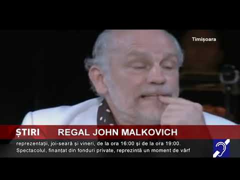 Regal John Malkovich, la Timișoara