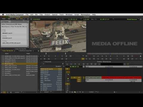 how to locate offline media in avid
