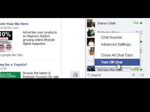 how to turn off fb chat