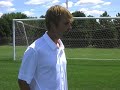 Amber Merrifield interviews Head Men's Soccer Coach Kevin Wardlaw prior to the 09 season.