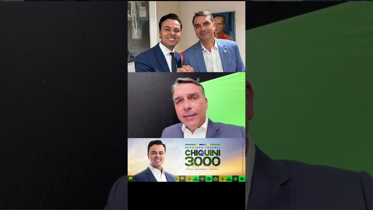Flávio Bolsonaro já decidiu: para deputado federal do Paraná, é Chiquini 3️⃣0️⃣0️⃣0️⃣