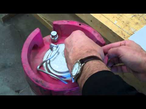 how to release pressure on a pin lock keg