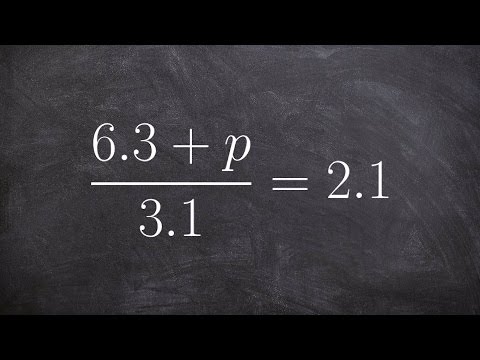 how to isolate a variable in the numerator