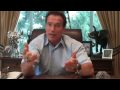 Arnold Schwarzenegger wields a knife while talking about budget cuts in twitter video