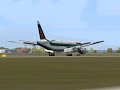 Alitalia Boeing 777-200 landing at Milan