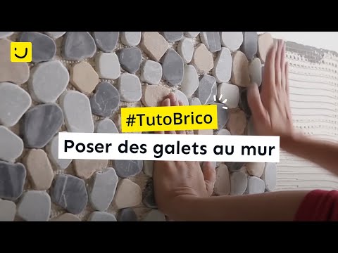 Poser des galets au mur (Ooreka.fr)