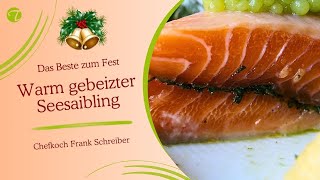 Lauwarm gebeizter Seesaibling mit Sallgaster Spargel und Wildkräutern Lauwarm gebeizter Seesaibling mit Sallgaster Spargel und Wildkräutern