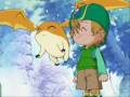 TK and patamon are so happy
