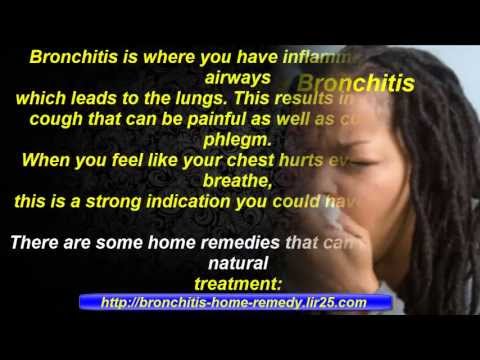 how to treat bronchitis at home