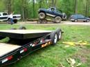 puting the bronco on the other trailer
