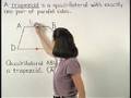 Watch Video on Definition of a Trapezoid - Geometry Help