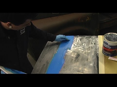 Body Repair How To – Contour Body Filler & Paint on the Dodge Pickup Door at Eastwood