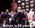 Nathan \"Clever Boy\" Cleverly v Joey Vegas - weighin Nathan \"Clever Boy\" Cleverly v Joey Vegas - weighin