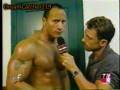Clip Before his match against Stephanie and Test, The Rock cuts a hilarious promo outside his ... Video