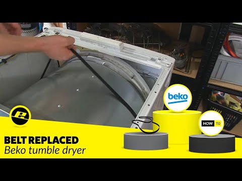 how to change the belt on a beko tumble dryer