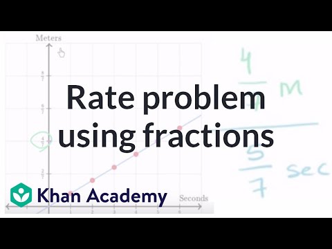 Rate problem using fractions